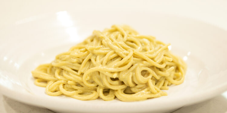 Delicious Zucchini Cashew Alfredo Pasta